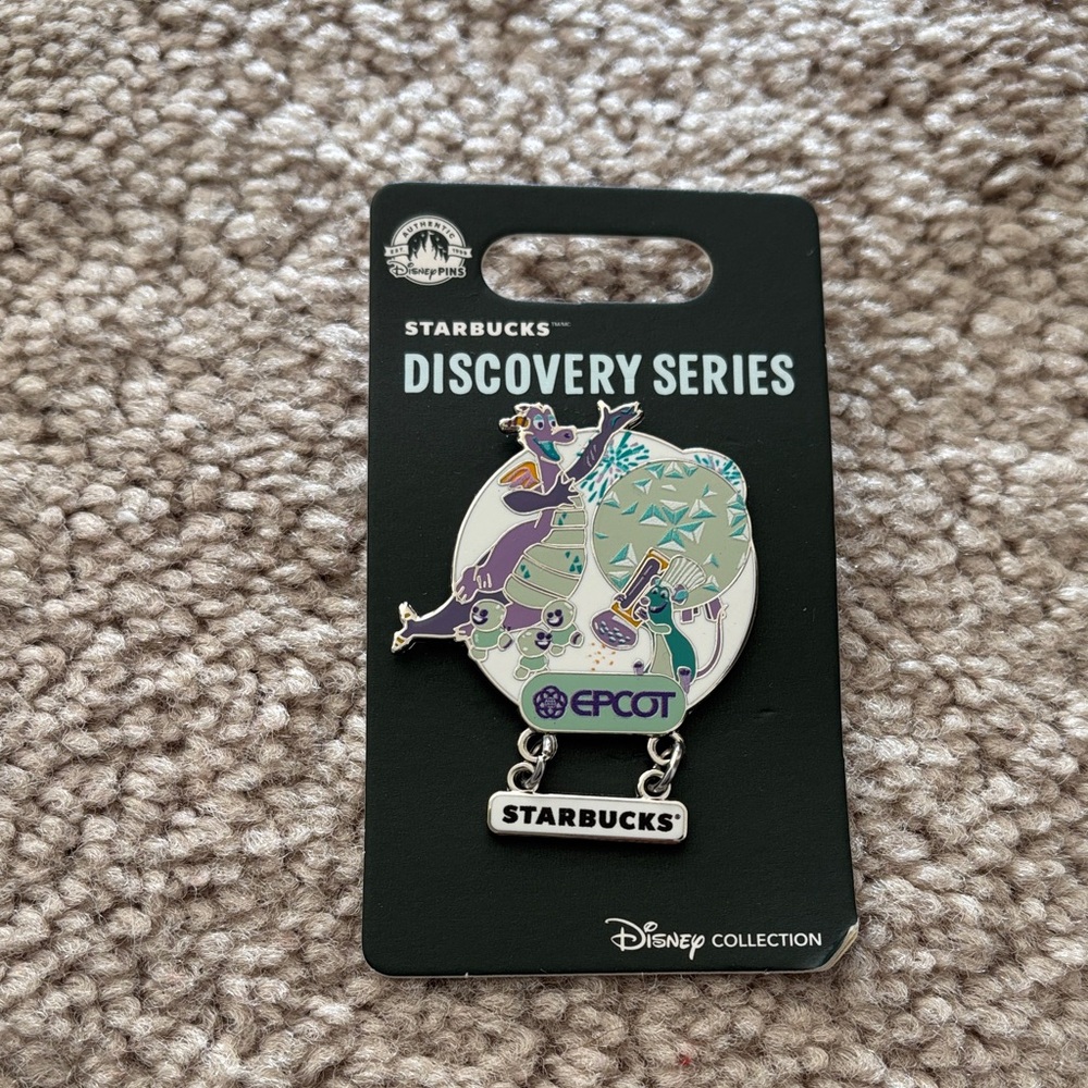 Starbucks Discovery Series EPCOT Pin with Purple and Teal Design